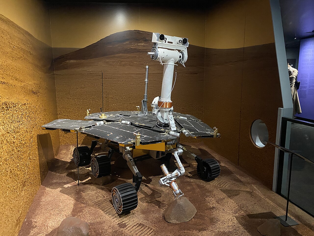 A replica of the Opportunity Mars rover at Stardome Observatory and Planetarium