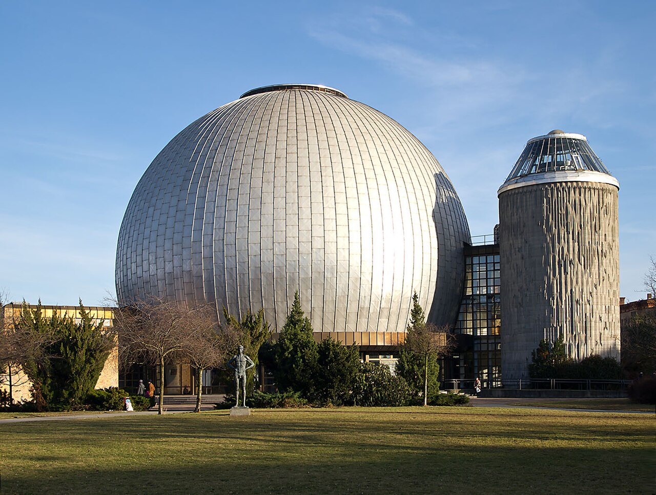The Zeiss-Großplanetarium dome and entrance in Berlin