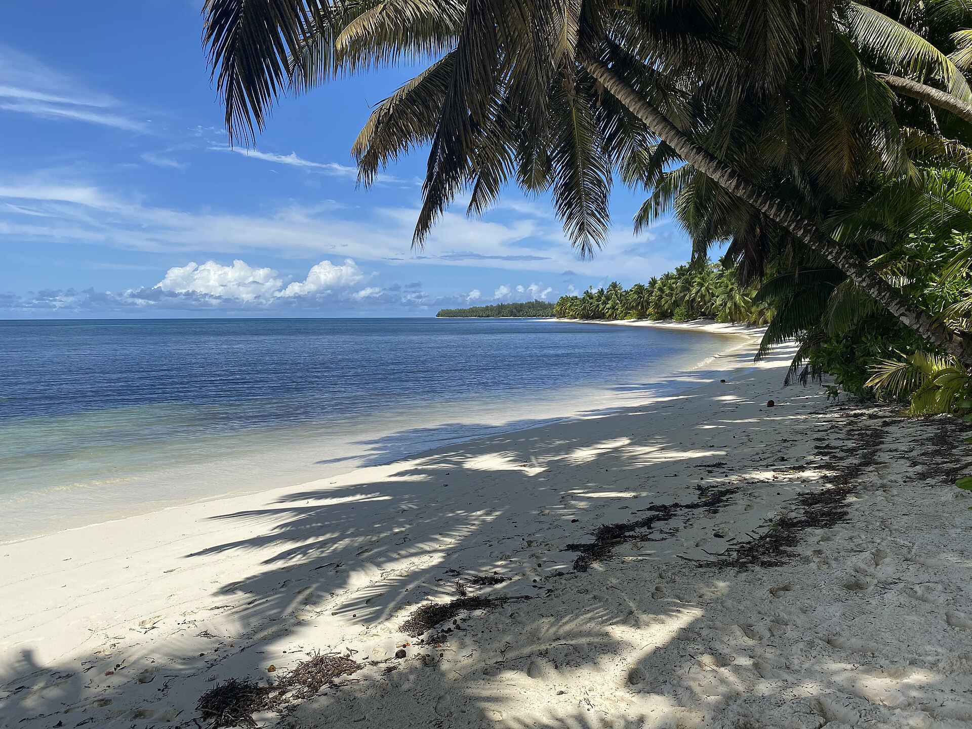 Four Seasons Resort Seychelles at Desroches Island under the night sky
