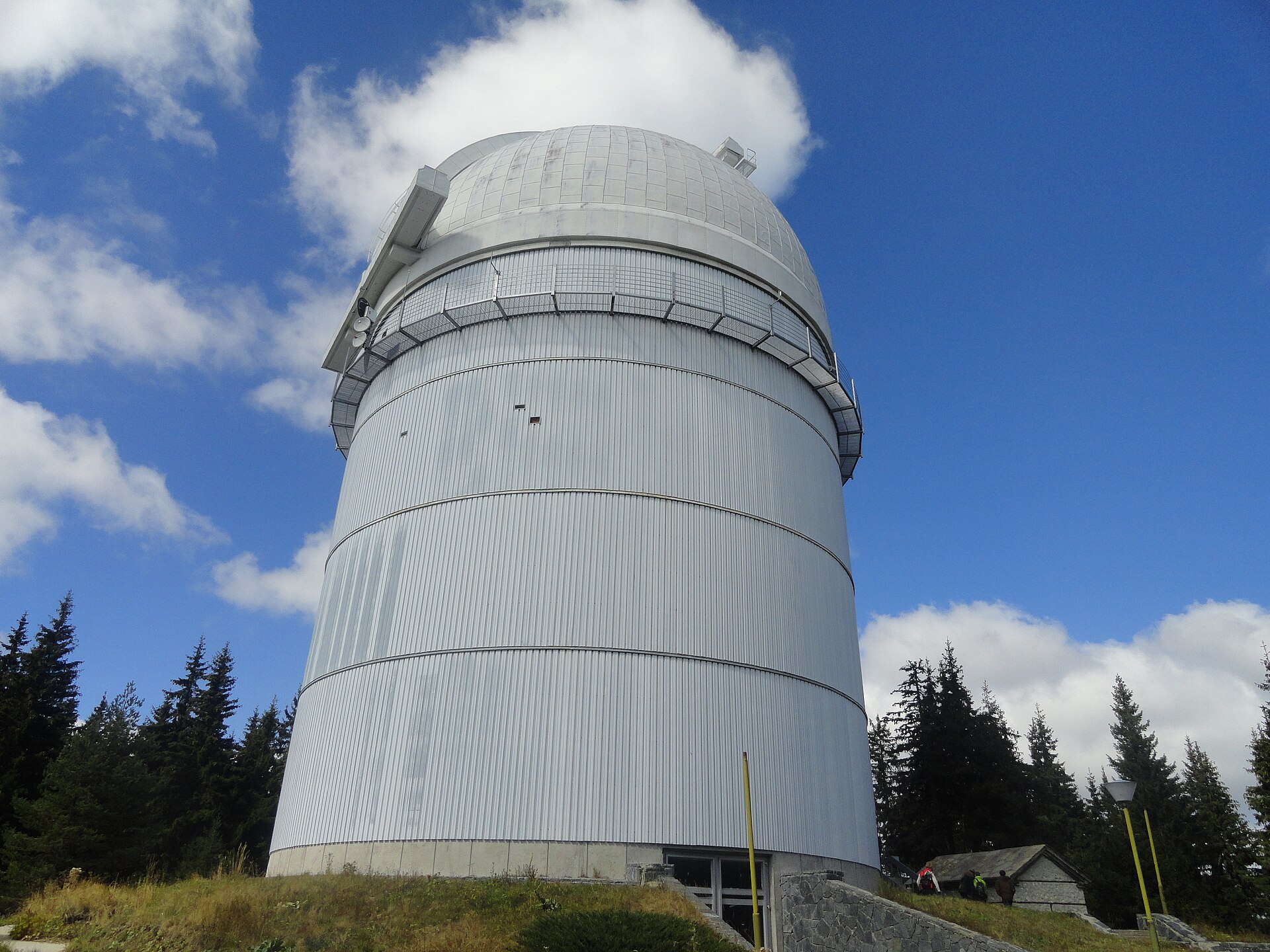 Rozhen Observatory under the night sky